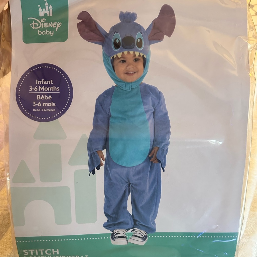 Disney Baby Blue Stitch Outfit
